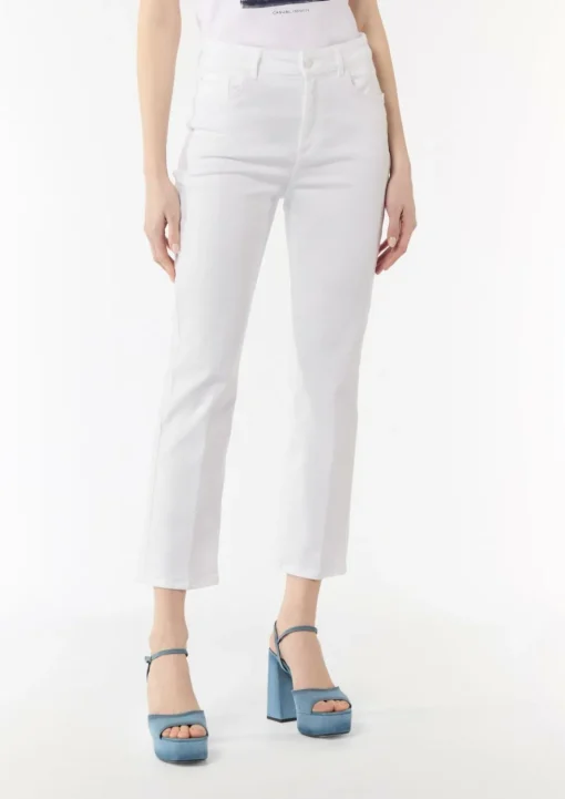 Regular Fit: Cropped Jeans mit Flared Leg