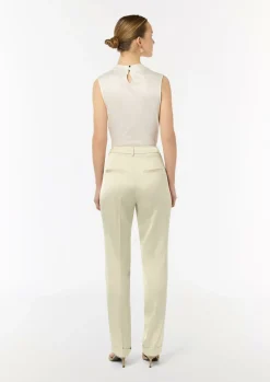Regular: Satinhose mit geradem Bein