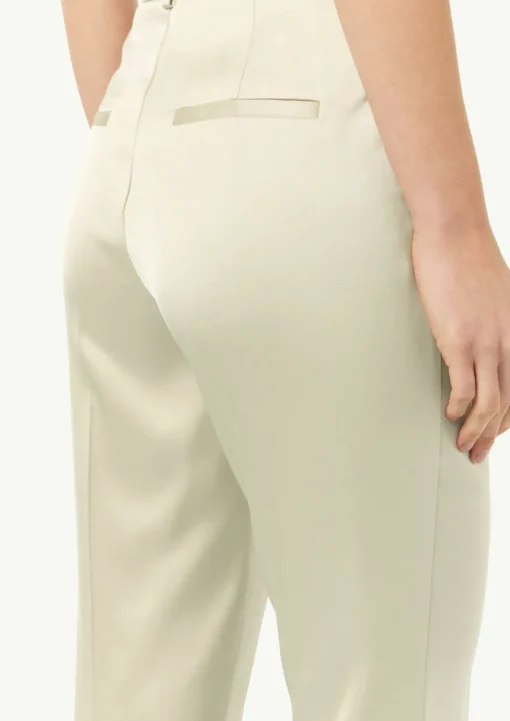 Regular: Satinhose mit geradem Bein