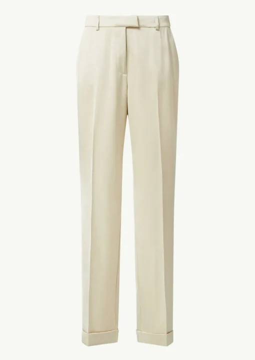 Regular: Satinhose mit geradem Bein