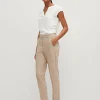Regular: Stoffhose mit Fischgrat-Muster