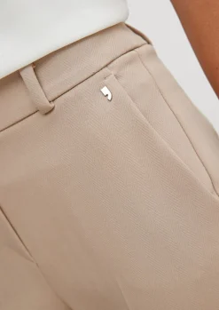 Regular: Stoffhose mit Fischgrat-Muster