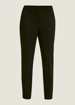 Regular: Stoffhose mit Fischgrat-Muster
