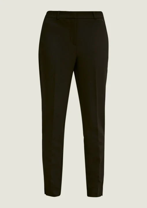 Regular: Stoffhose mit Fischgrat-Muster