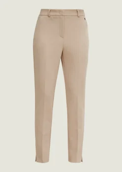 Regular: Stoffhose mit Fischgrat-Muster