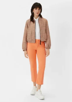 Regular: Twill-Hose mit Flared leg