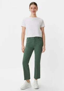 Regular: Twill-Hose mit Flared leg