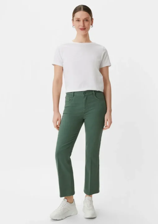 Regular: Twill-Hose mit Flared leg