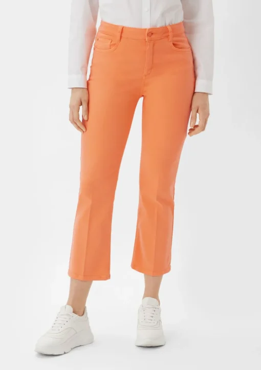 Regular: Twill-Hose mit Flared leg