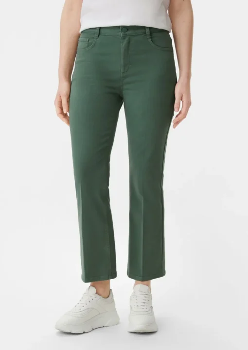 Regular: Twill-Hose mit Flared leg