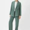 Regular: Twill-Hose mit Reißverschluss