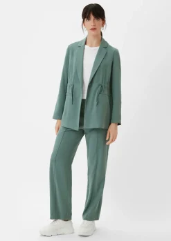 Regular: Twill-Hose mit Reißverschluss