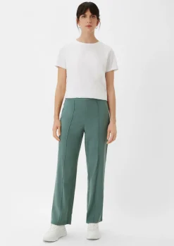 Regular: Twill-Hose mit Reißverschluss