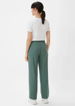 Regular: Twill-Hose mit Reißverschluss