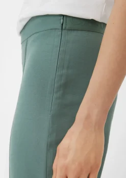 Regular: Twill-Hose mit Reißverschluss