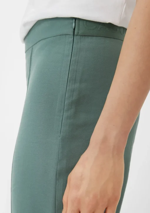 Regular: Twill-Hose mit Reißverschluss