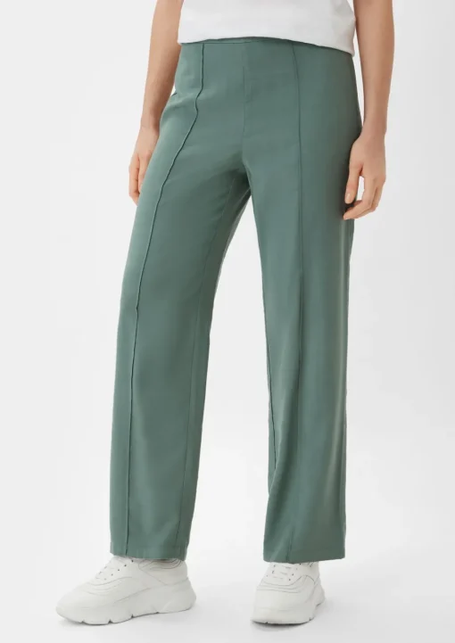 Regular: Twill-Hose mit Reißverschluss