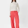 Regular: Twillhose mit Wide Leg