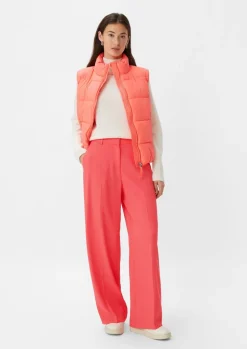 Regular: Twillhose mit Wide Leg