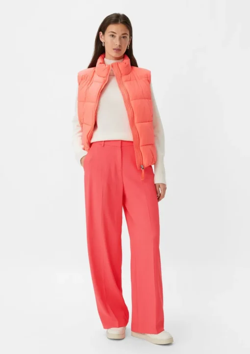 Regular: Twillhose mit Wide Leg