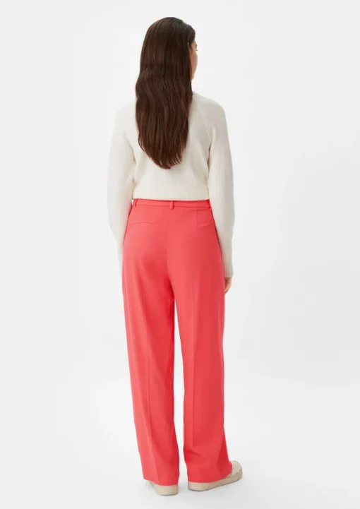 Regular: Twillhose mit Wide Leg
