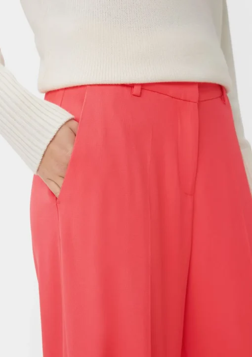 Regular: Twillhose mit Wide Leg