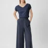 Relaxed: Culotte aus Leinenmix