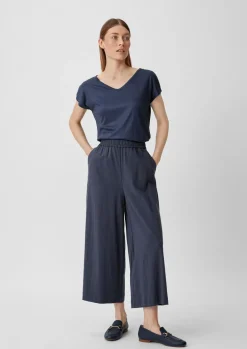 Relaxed: Culotte aus Leinenmix