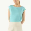 Relaxed-Fit-Shirt mit überschnittenen Schultern und Raffung