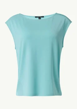 Relaxed-Fit-Shirt mit überschnittenen Schultern und Raffung