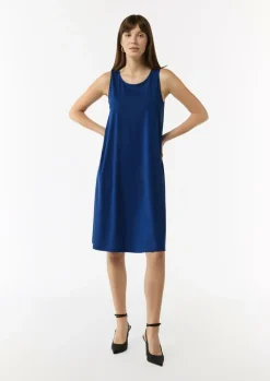 Ärmelloses Jersey-Kleid in A-Linien-Form