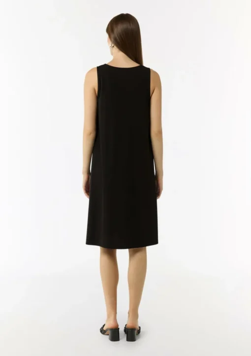 Ärmelloses Jersey-Kleid in A-Linien-Form