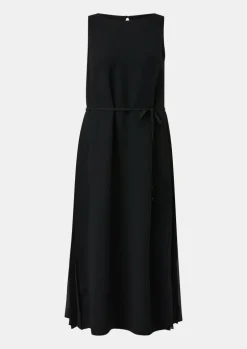 Ärmelloses Midikleid aus Crêpe