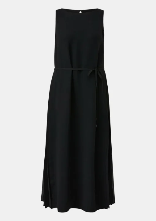 Ärmelloses Midikleid aus Crêpe