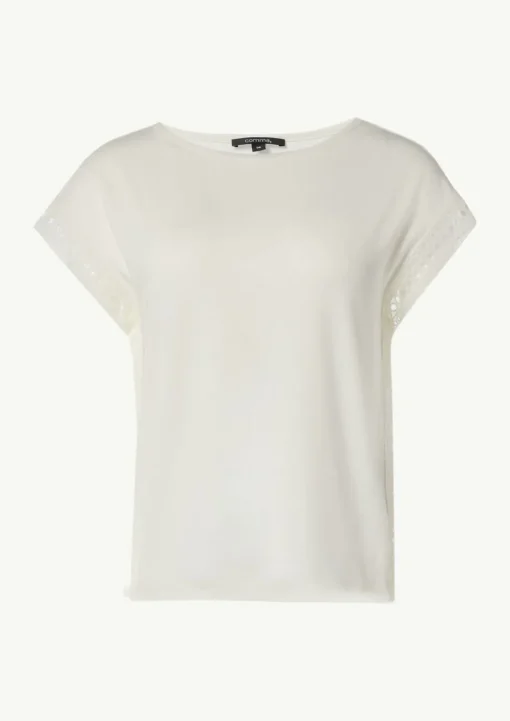 Ärmelloses Shirt mit Zierband