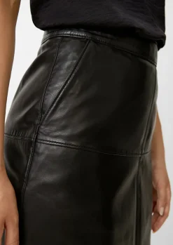Rock aus echtem Leder