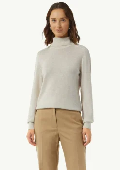 Rollkragenpullover aus Kaschmirmix