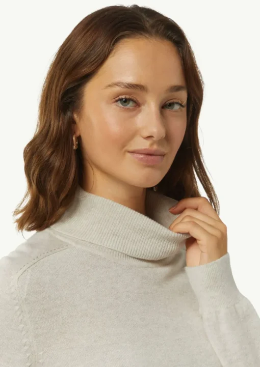 Rollkragenpullover aus Kaschmirmix
