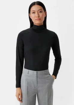 Rollkragenpullover aus Micromodalmix