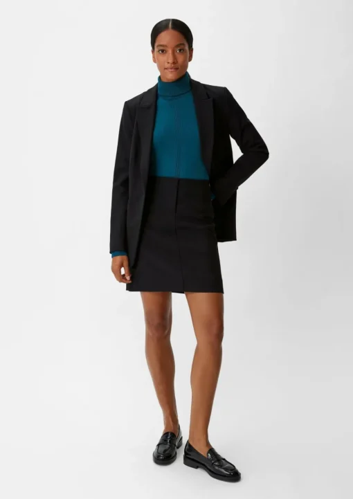 Rollkragenpullover aus Viskosemix