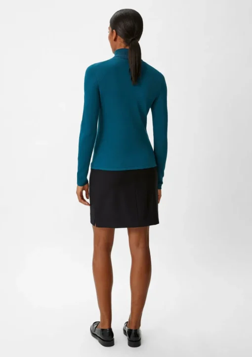 Rollkragenpullover aus Viskosemix