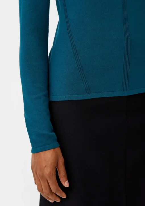 Rollkragenpullover aus Viskosemix