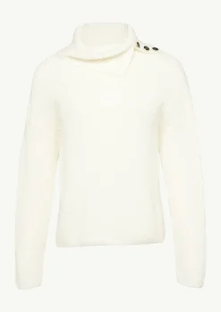 Rollkragenpullover mit Zierknöpfen