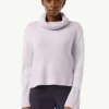 Rollkragenpullover mit Zopfdetail