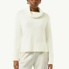 Rollkragenpullover mit Zopfdetail