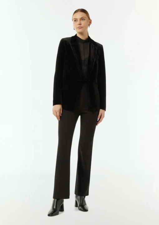 Samt-Blazer mit Reverskragen