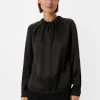 Satinbluse aus reiner Seide