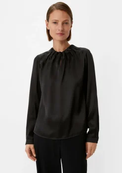 Satinbluse aus reiner Seide