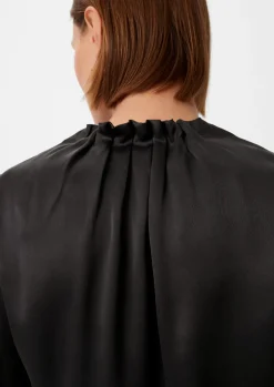 Satinbluse aus reiner Seide