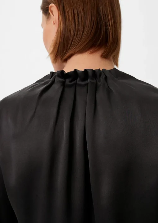 Satinbluse aus reiner Seide